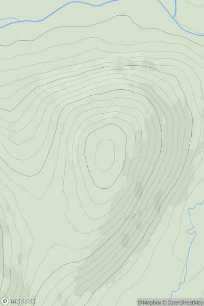 Thumbnail image for White Law [The River Tweed to the English Border] [NT287236] showing contour plot for surrounding peak